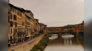 La galleria dell’accademia y Ponte Vecchio - Florencia, Italia