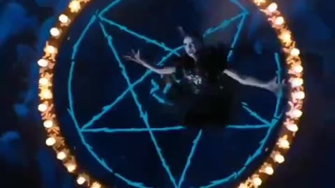 Ukraine flag's Eurovision song contest's satanic idiot