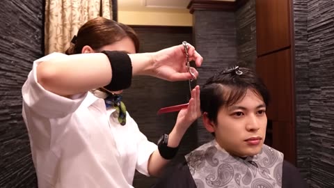 ASMR💈Going to this barber makes me sleepy | Haircut, Head massage