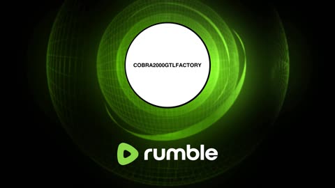 COBRA2000GTLFACTORY LIVE STREAM vMONDAY 9 / 23 / 24