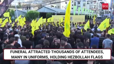 Hezbollah Funeral Battlecry; 'Battle Of Reckoning With Israel' Echoes As Ibrahim Akil Laid To Rest