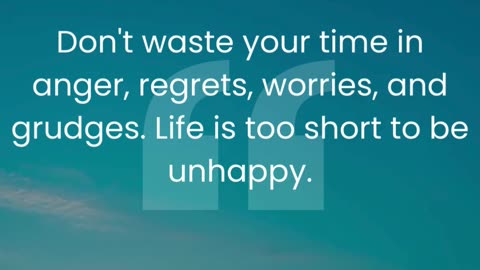 Explore the concept of embracing positivity and learn how to let go of anger, regrets, worries