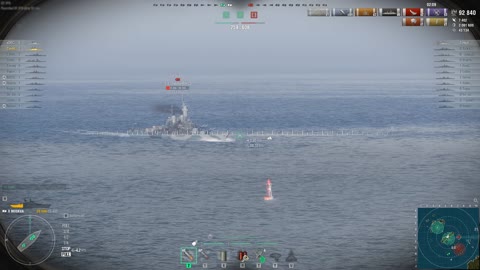 Moskva WOWS Battle From 11 13 2022 On The Okinawa Battle Map