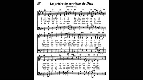 La preghiera del servitore di Dio (canzone 88 da Cantate lodi a Geova)