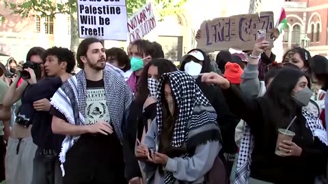 Police arrest pro-Palestinians protesters LA campus