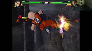 Krillin VS Zangya In A Dragon Ball Z Budokai Tenkaichi 3 Battle With Live Commentary