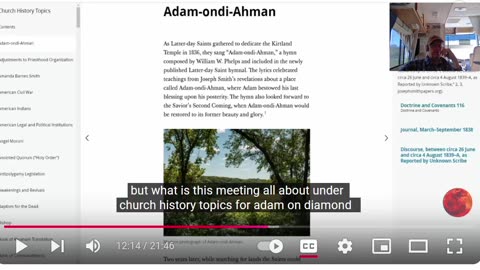 Adam - Ondi - Ahman - Life Changing Priesthood Leadership - Accountable to Jesus Christ -8-29-24