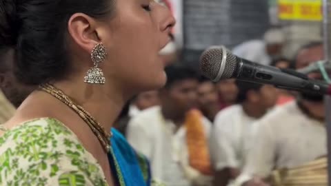 Temple kirtan at Iskcon Siliguri, India September 2024