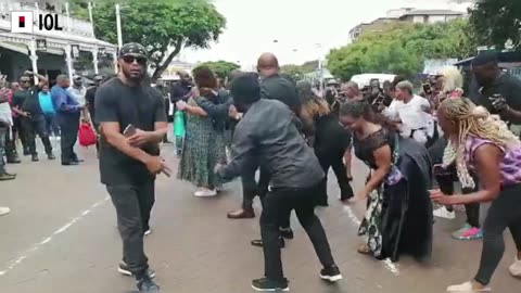 WATCH: People dance on Florida Rd after the prayer meeting