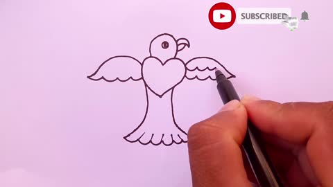 How To Draw A Bird Drawing Pictures Bird Drawing Step By Step Drawing Tutorial Number Drawing