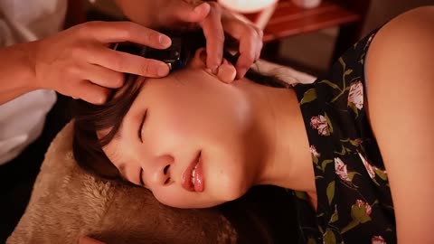 ASMR Ear massage and ear cleaning for deep sleep