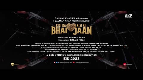 Kisi Ka Bhai Kisi Ki Jaan Teaser | Salman Khan, Venkatesh D, Pooja H | Farhad Samji | EID 2023