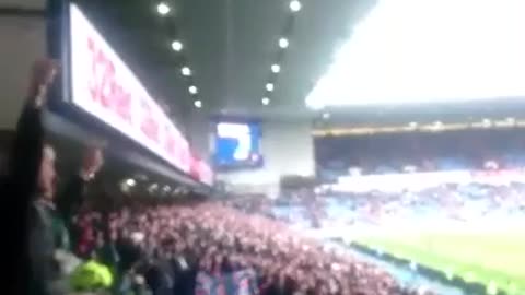 700 Celtic Fans Celebrate Full Time Whistle at Ibrox | Rangers 1 - 2 Celtic