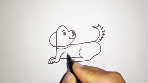 Easy Dog Drawing From 123 Drawing Pictures Draw