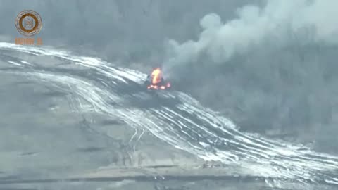 Chechen special forces destroying Ukrainian armored personnel carrier