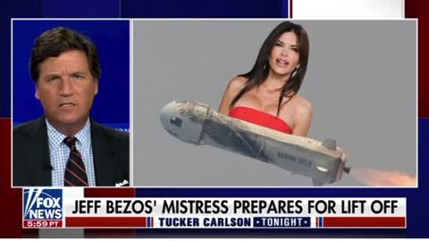 Jeff Bezos girlfriend on his weiner rocket 🚀🤣