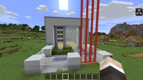 Futuristic Piston House in Minecraft 1.15