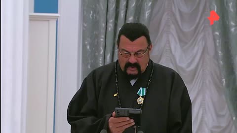 V.Putin awards Steven Seagal the order of friendship