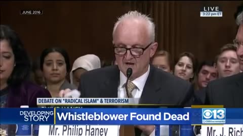 FORMER DHS OFFICIAL WHISTLEBLOWED ON OBAMA ABOUT TERRORISM/2020 NOW DEAD