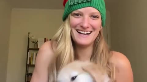 Annoying my Puppy for Christmas!