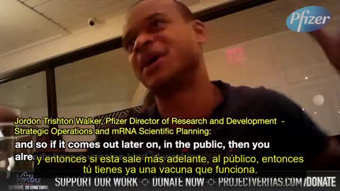 Project Veritas con ejecutivo de Pfizer