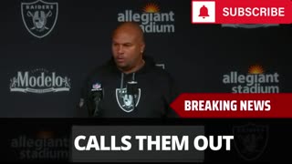 Raiders Coach Puts Some Players On Blast After Loss