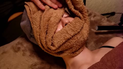 ASMR | Facial massage before bed | Skin Care