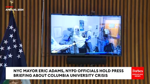 NYC Mayor, NYPD Officials Hold Press Briefing About Columbia Building Takeover