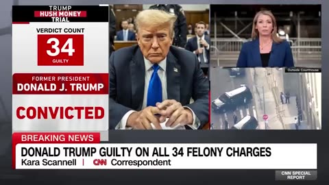 'His face was red'_ Reporter describes Trump in court as verdict was read CNN