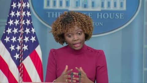 White House press secretary Karine Jean-Pierre holds a news conference. - Monday February 6, 2023