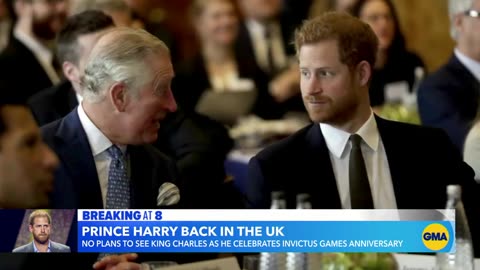 Prince Harry returns to London for Invictus Games ABC News