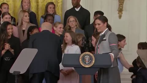 Biden suggests staff doesn't let him engage with little girls