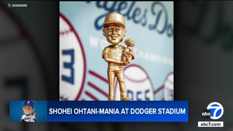 Gold Shohei Ohtani-Decoy bobblehead selling for up to $20,000 on eBay