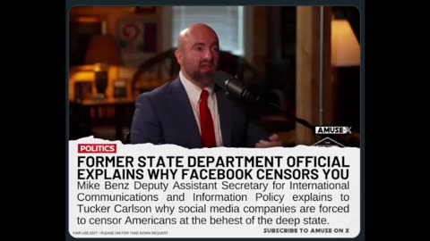 Mike Benz (X) Explains Why Social Media Censor Content Creators As Directed By The Deep State