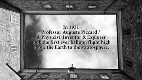 Auguste Piccard went up 10 miles (16 km) height in a balloon capsule in 1931. What did he see ?