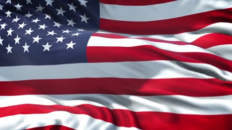 USA Flag Waving United State of America Background Motion Graphic Loop Animation Screensaver