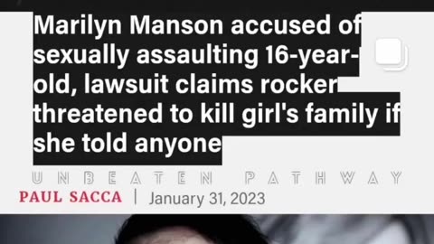 Marilyn Manson accused of sexually assaulting 16-year-old