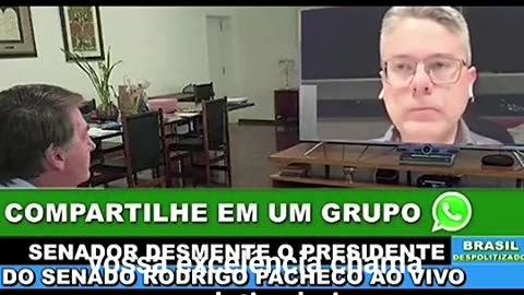 Senador desmente o presidente do senado Rodrigo Pacheco ao vivo!