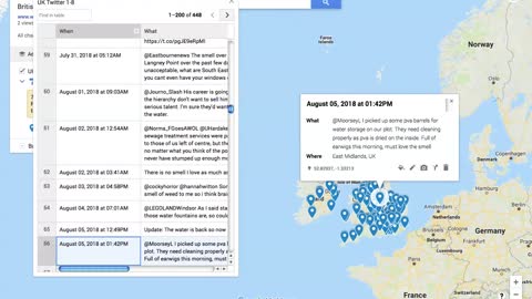 British Isles, Twitter, Time-Lapse