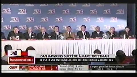 Conférence de presse des Alouettes de Montréal