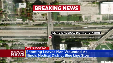 Shooting leaves man wounded at Illinois Medical District Blue Line stop