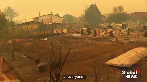 "MYSTERIOUSLY" 150 Wildfires Start across Chile