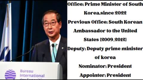 BIOGRAPHY OF PRIME MINISTER OF SOUTH KOREA