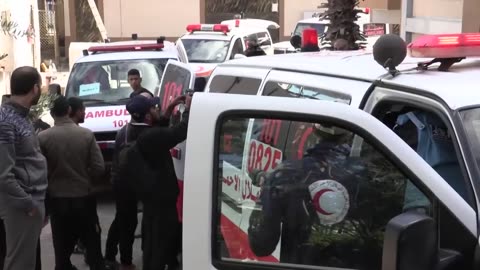 Palestinian medics prepare premature babies for evacuation from Gaza _