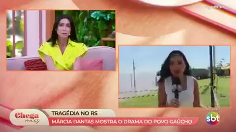 O jornalismo do SBT fez o fragrante ao vivo, caminhoneiro sendo multados por levar ajuda ao Sul.