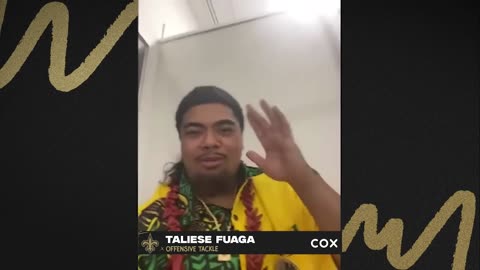 2024 NFL Draft: Taliese Fuaga's 1st Interview w/ New Orleans Saints