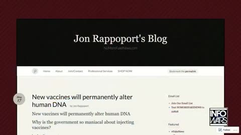 Jon Rappoport Vaccines That Alter Your DNA