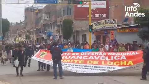 PROTESTAS EN HUANCAVELICA PERU