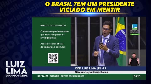 O BRASIL TEM UM PRESIDENTE VICIADO EM MENTIR | LUIZ LIMA - 09/02/2023