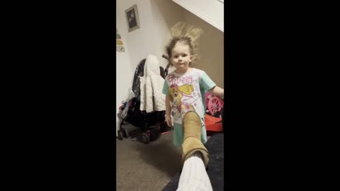 This kid shows off Hysterical new Hairstyle #shorts